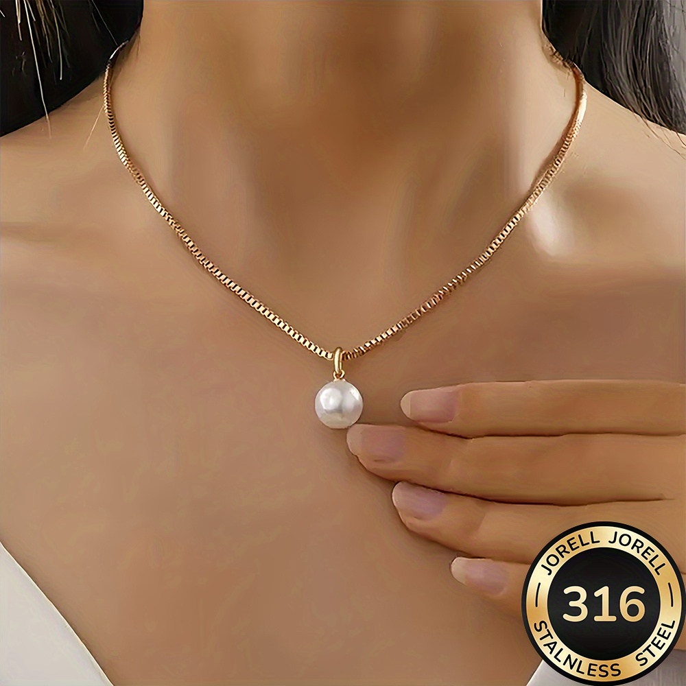 Women's High-Quality 316 Stainless Steel Golden Necklace